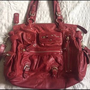 Junior Drake Red Leather Purse